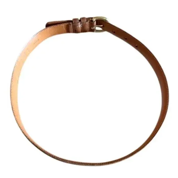 Coach British Tan Leather Belt Solid Brass – 30–32 - Picture 3 of 9